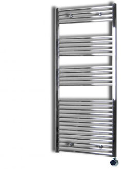 Sanicare Elektrische Design Radiator Sanicare Plug En Play 172 x 45 cm Chroom Thermostaat Chroom 671 Watt Sanicare