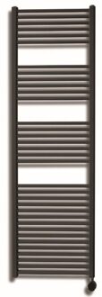 Sanicare Elektrische Design Radiator Sanicare Plug En Play 172 x 45 cm Inox Look Thermostaat Zwart 920 Watt Sanicare