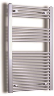 Sanicare Elektrische Design Radiator Sanicare Plug & Play 111,8x60 cm Inox Look 730 Watt Met Chroom Thermostaat Links