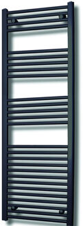 Sanicare Elektrische Design Radiator Sanicare Plug & Play 172x45 cm Mat Zwart 920 Watt Met Chroom Thermostaat Links