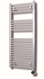 Sanicare Elektrische Radiator - 111.8x45cm - 596W - design - thermostaat - zwart - rechtsonder - wit HRAEZ 451118/W