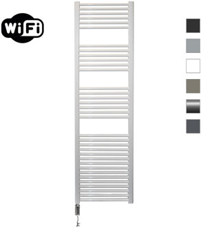Sanicare Elektrische Radiator Sanicare HWV Met Wifi 172x45 cm Wit 920W Met Thermostaat Chroom Linksonder