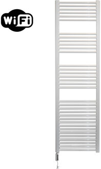 Sanicare Elektrische Radiator Sanicare HWV Met Wifi 172x45 cm Wit 920W Met Thermostaat Wit Linksonder