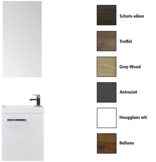 Sanicare Fonteinkast Sanicare Q40 Truffel (spiegel optioneel)