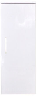 Sanicare Kolomkast Sanicare Q1/Q12/17 Soft-Close Deur Chromen Greep 90x33,5x32 cm Hoogglans Wit