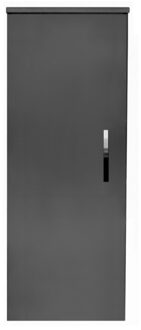 Sanicare Kolomkast Sanicare Q1/Q12/Q17 Soft-Close Deur Chromen Greep 90x33,5x32 cm Antraciet