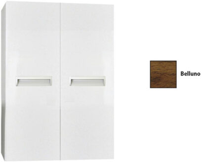 Sanicare Kolomkast Sanicare Q2/Q3/Q8 2-Deurs Soft-Closing 90x67x32 cm Belluno Belluno-Eiken