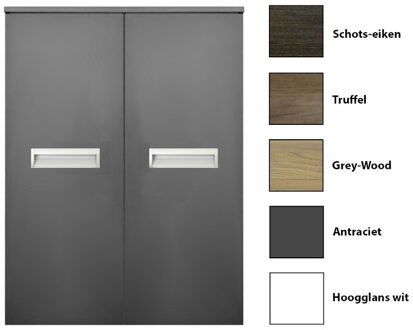 Sanicare Kolomkast Sanicare Q2/Q3/Q8 2-Deurs Soft-Closing 90x67x32 cm Hoogglans Wit