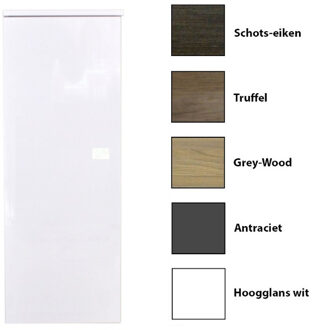 Sanicare Kolomkast Sanicare Q5 1 Soft-Close Deur 90 cm Hoogglans Wit