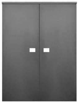 Sanicare Kolomkast Sanicare Q5 2 Soft-Close Deuren 90 cm Grey-Wood Sanicare