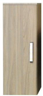 Sanicare Kolomkast Sanicare Q9/Q10/Q11 Soft-Close Deur Chromen Greep 90x33,5x32 cm Grey-Wood Eiken