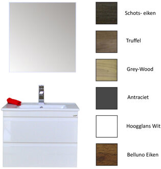 Sanicare Onderkast Sanicare Q7 Twee Soft-Closing Laden 65x45 cm Belluno-Eiken Sanicare