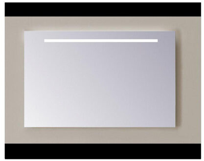 Sanicare Q-mirrors spiegel zonder omlijsting / PP geslepen 70 cm 1 x horizontale strook met warm white leds LW1.60070 Aluminium (Zilver)