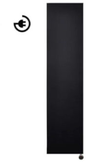 Sanicare Radiator Elektrisch Design Sanicare Denso 180 x 40 cm. Mat Zwart Thermostaat Zwart Rechtsonder