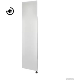 Sanicare Radiator Sanicare Denso 180 x 40 cm. Mat Wit Thermostaat Zwart Linksonder Sanicare