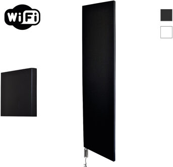 Sanicare Radiator Sanicare Denso Met WiFi 180 x 40 cm Mat Zwart Met Thermostaat Chroom Linksonder