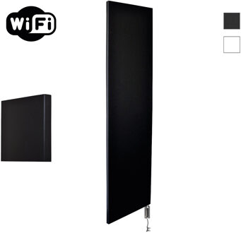 Sanicare Radiator Sanicare Denso Met WiFi 180 x 40 cm Mat Zwart Met Thermostaat Chroom Rechtsonder
