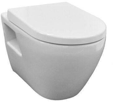 Sanicare Rondo soft-close & quick release toiletzitting SK5508Z Wit glans