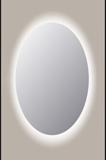 Sanicare Spiegel Ovaal Sanicare Q-Mirrors 100x70 cm PP Geslepen LED Cold White Met Sensor