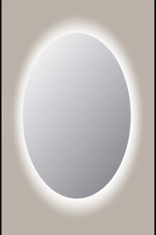 Sanicare Spiegel Ovaal Sanicare Q-Mirrors 100x70 cm PP Geslepen LED Warm White Met Sensor Sanicare