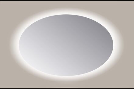Sanicare Spiegel Ovaal Sanicare Q-Mirrors 60x80 cm PP Geslepen LED Warm White Met Sensor