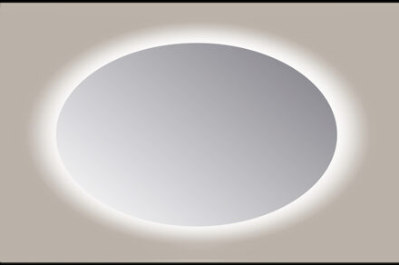 Sanicare Spiegel Ovaal Sanicare Q-Mirrors 60x80 cm PP Geslepen LED Warm White Zonder Sensor