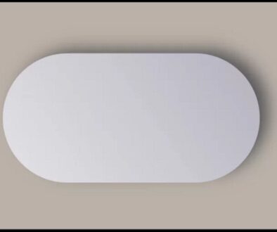 Sanicare Spiegel Sanicare Q-Mirrors 100x70 cm Ovaal/Rond incl. ophangmateriaal Sanicare