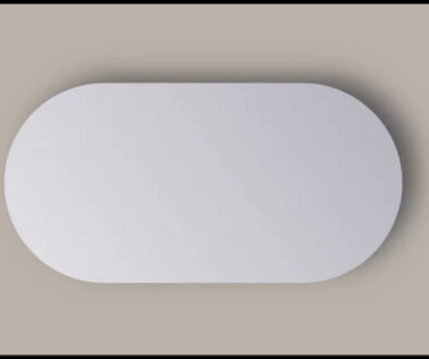 Sanicare Spiegel Sanicare Q-Mirrors 120x70 cm Ovaal/Rond Met Rondom LED Cold White incl. ophangmateriaal Met Sensor