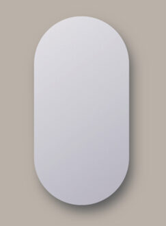 Sanicare Spiegel Sanicare Q-Mirrors 40x100 cm Ovaal/Rond incl. ophangmateriaal