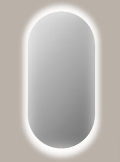 Sanicare Spiegel Sanicare Q-Mirrors 40x80 cm Ovaal Met Rondom LED Cold White en Afstandsbediening incl. ophangmateriaal