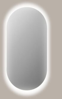 Sanicare Spiegel Sanicare Q-Mirrors 40x80 cm Ovaal/Rond Met Rondom LED Cold White incl. ophangmateriaal Met Sensor Sanicare