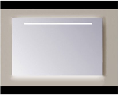 Sanicare Spiegel Sanicare Q-mirrors 60 x 100 cm Cold White LED Ambi Licht Onder PP Geslepen Sanicare