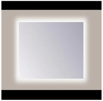 Sanicare Spiegel Sanicare Q-Mirrors 85x60 cm PP-Geslepen Vierkant Met Rondom LED Cold White en Afstandsbediening incl. ophangmateriaal