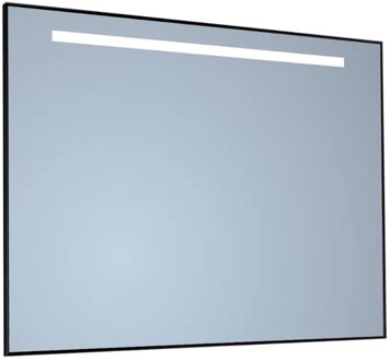 Sanicare Spiegel Sanicare Q-Mirrors 85x70 cm Vierkant Met Aan De Bovenkant LED Cold White, Omlijsting Chroom incl. ophangmateriaal Met Afstandsbediening