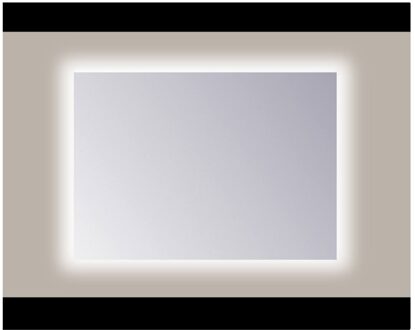 Sanicare Spiegel Sanicare Q-mirrors Zonder Omlijsting 60 x 120 cm Rondom Warm White LED PP Geslepen