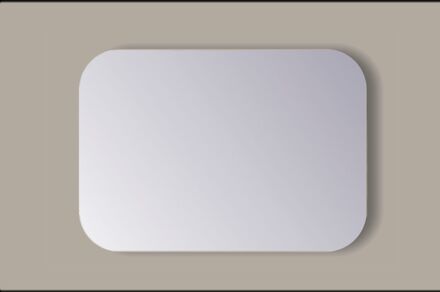 Sanicare Spiegel Vierkant Sanicare Q-Mirrors Afgeronde Hoeken 60x60 cm PP Geslepen Incl. Ophanging