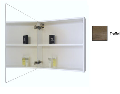 Sanicare Spiegelkast Sanicare Qlassics 60 cm 1 Deur Truffel-Eiken Rechts