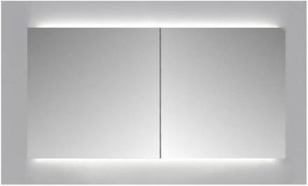 Sanicare Spiegelkast Sanicare Qlassics Ambiance 70 cm 2 Deuren Grey-Wood Sanicare