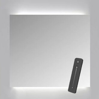 Sanicare Spiegelkast Sanicare Qlassics Ambiance 90x60 cm Met Dubbelzijdige Spiegeldeuren, LED Verlichting En Afstandsbediening Belluno Eiken