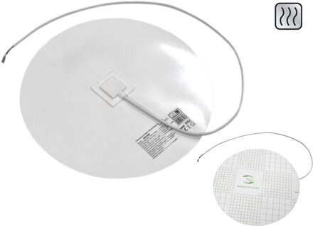 Sanicare Spiegelverwarming Sanicare Zelfklevend 30cm Rechtstreeks Op Het Lichtnet Aan Te Sluiten Wit Chroom