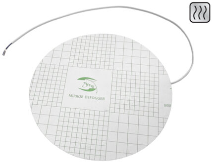 Sanicare Spiegelverwarming Sanicare Zelfklevend 50cm Rechtstreeks Op Het Lichtnet Aan Te Sluiten Wit Chroom