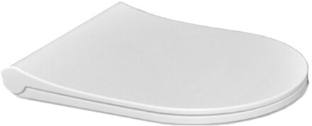 Sanicare Toiletzitting Sanicare Rondo SLIM Ultra Dun Soft Close T.b.v. Rondo Wandcloset Wit