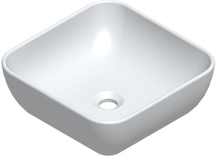 Sanicare Waskom Sanicare Quattro 40x40 cm Wit Keramiek Sanicare