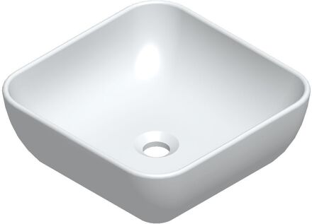 Sanicare Waskom Sanicare Quattro 40x40cm Wit Keramiek