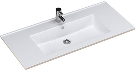 Sanicare Wastafel Sanicare Q10 Keramiek 100x45 cm Wit (excl. meubel)