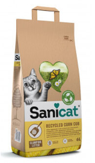 Sanicat 100% Corn Cob - Kattenbakvulling - Fijn - 6 L
