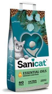 Sanicat Essential Oils Ultra Clumping Cedar & Eucalyptus kattenbakvulling 10 kg