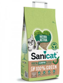 Sanicat Natura Activa 100% Green kattenbakvulling 5 kg