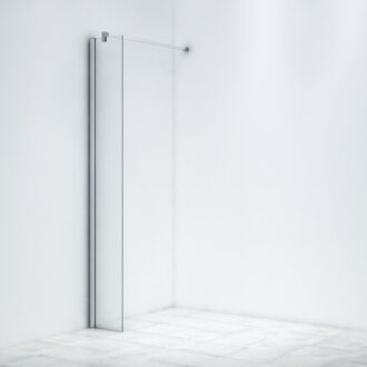 Saniclass Bellini inloopdouche 30x200cm 8mm veiligheidsglas anti kalk chroom