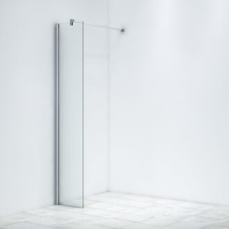 Saniclass Bellini inloopdouche 40x200cm 8mm veiligheidsglas anti kalk chroom